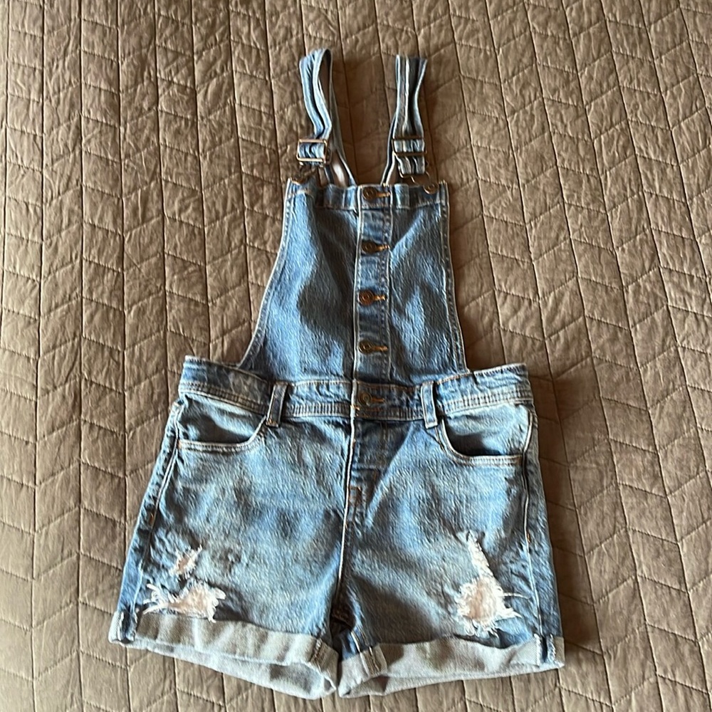 Girls denim overalls